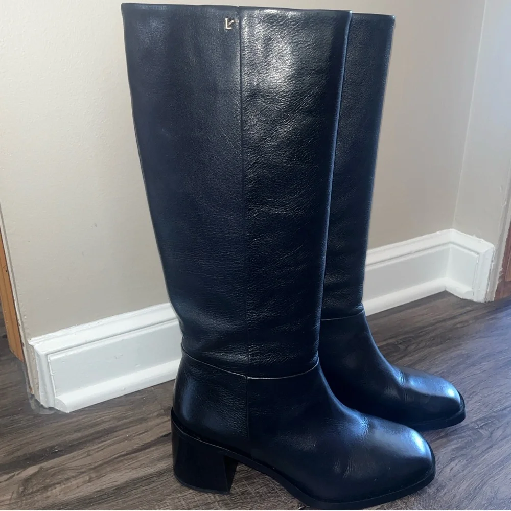 Larroude Ricky Boot In Black Leather - Picture 5 of 8